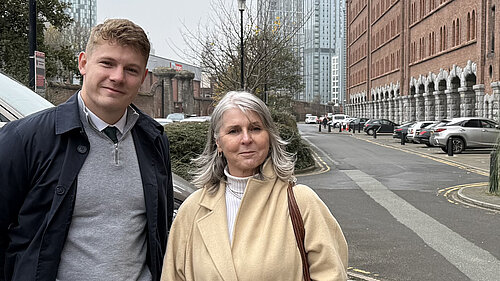 Carl Cashman and Former Labour Councillor Maria Toolan