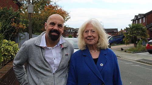 Josie Mullen with Dave Aizelwood